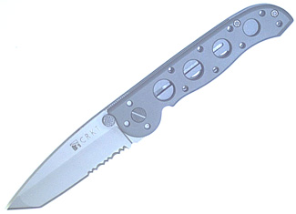 Columbia River Alum, Tanto, Serrated (small) Knives M16-12