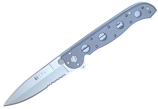Columbia River Alum, Spear, Plain Edge (sm Knives M16-13