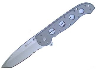 Columbia River Alum, Tanto, Serr Edge (lge Knives M16-14
