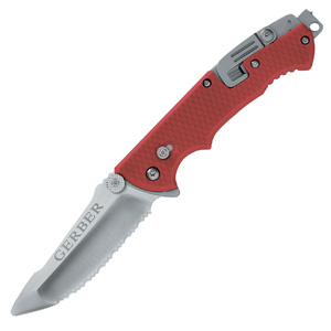 Gerber Hinderer Rescue Knife Ser-shth knives - multitools 22-01534