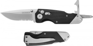 Obsidian 22-01022 440 Serrated Blade Plunge Lock