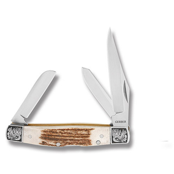 Gerber Stockman Stag, 3 Blade knives - multitools 22-01035