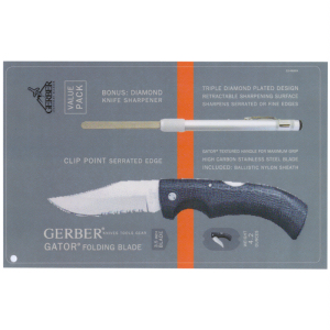 Gerber Gator Serr & Diam Sharpener knives - multitools 22-46889