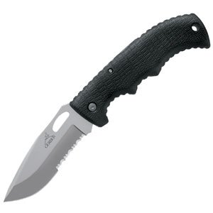 Gator II 22-01413Lockback DropPointPart Serrated