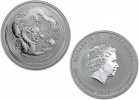 2012 Silver Australian Lunar Year of the Dragon Coin 1/2 oz
