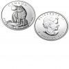 2011 Canadian Silver Timber Wolf 1 oz Coin .9999 Fine