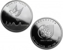 2013 Holy Land Mint Dove Of Peace Silver 1 oz Coin .999 Fine