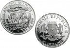 2013 Silver Somalian African Elephant 1 oz Coin