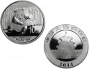 2014 Chinese Silver Panda 1 oz Coin - In Capsule