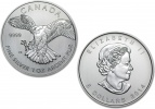 2012 Canadian Silver Peregrine Falcon Coin 1 oz .999
