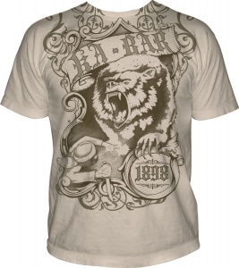 Ka-Bar Man Fights Bear T Shirt Xl knives 1717XL