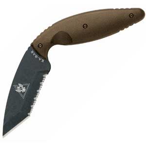 Ka-Bar Tdi Tanto Serr- Coyote Br- Ser knives 1485CB