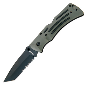 Ka-Bar Foliage Gr Mule Tanto Serrated knives 3061