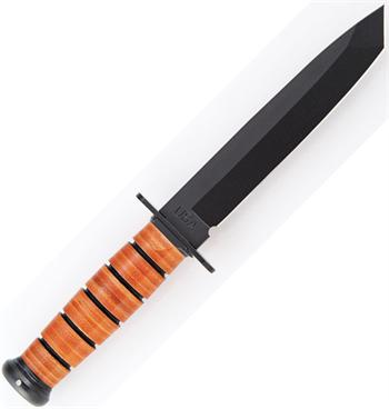Ka-Bar 1264 USA Leather Bound Tanto Knife