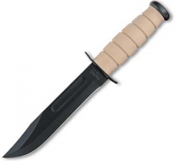 Ka-Bar 5013 7 Plain Clip Point Blade Blood Groove