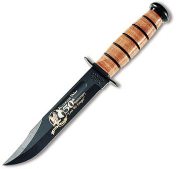 Ka-Bar USMC Korean War 50th Anniversary Knife 9106