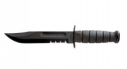 Ka-Bar 1214 Black Serrated Fighting Knife