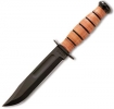 Ka-Bar US NAVY STRAIGHT EDGE-LEATHER - 1225