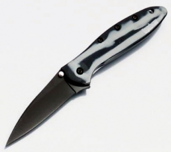 Kershaw Leek Knife W- Black & White Anodized Aluminum Handle 1660BWCKT