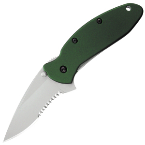 Kershaw Scallion-alum,green,serr knives 1620GRNST