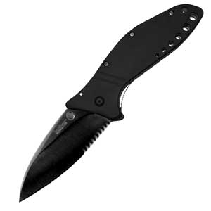 Kershaw Tanto Cyclone Serrated knives 1630TBLKST