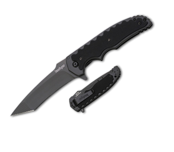 1730TBLK Black Tanto Groove G-10 Sandvik 13C26 1730TBLK