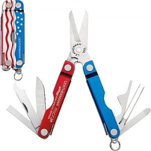 Leatherman Micra Red White Blue Multitool 64440012K