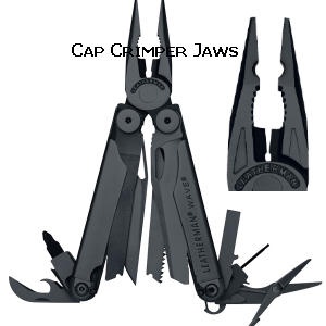 Leatherman Wave Black Oxide- Cap Crimper knives - multitools 830489