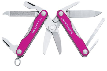 Leatherman Squirt S4 Pink-tin-sleeve knives - multitools 81070112K