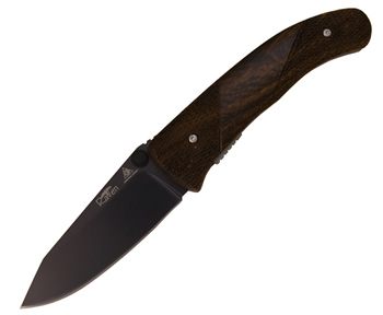 Lone Wolf Blackfoot Knife LC23800-PLN Ebano Wood Handle