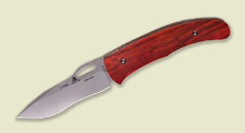 Lone Wolf Lwk Lobo,satin,plain,cocobolo Knives LC22505-PLN