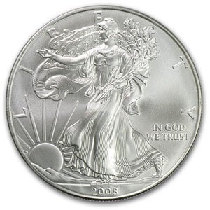 2008 1 oz Silver American Eagle Coin