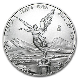 2012 1 oz Silver Mexican Libertad Coin