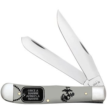 Case Usmc Gray Synthetic Trapper Knives 13208