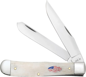 Case Cs Smooth Natural Bone Trapper Knives 14090