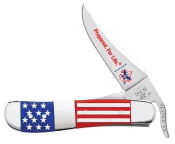 Case Bsa Blue-red Syn Russlock Knives 18069