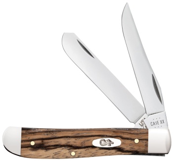 Case Natural Zebra Wd Mini Trapper Knives 25142