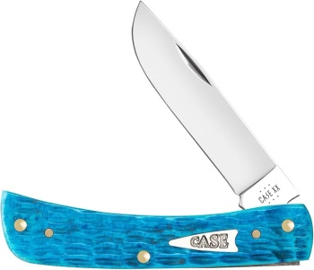 Case Sky Blue Bone Sod Buster Jr Knives 50643