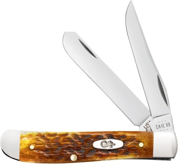 Case Harvst Orange Bn Mini Trapper Knives 66691