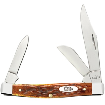 Case Harvst Orange Med Stockman 44 Knives 66692