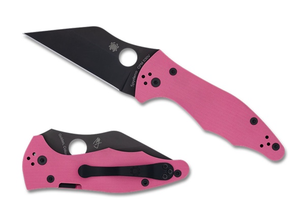 Spyderco Sprint-yojimbo 2 Pink G10 knives C85GPNBKP2