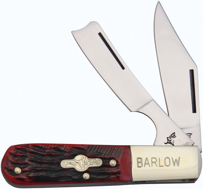 German Bull Barlow Razor Red Pick Bone knives BRKGB113RPB