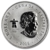 2009 1 oz Silver Canadian Maple Leaf Vancouver Olympics Coin