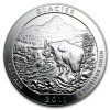 2011 Silver Glacier National Park Coin .999 Fine Silver 5 Oz