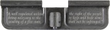 2nd Second Amendment AR-15 Laser Engraved Ejection Port Dust Cover