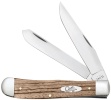 Case NATURAL SM ZEBRA WOOD TRAPPER - 25141