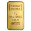 Credit Suisse 5 Gram Gold Bar .9999 Fine