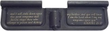 Ezekiel 25:17 Brother's Keeper AR-15 Laser Engraved Ejection Port Dust Cover