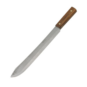 Ontario 7111 10 Inch 1095 Butchers Knife Hardwood