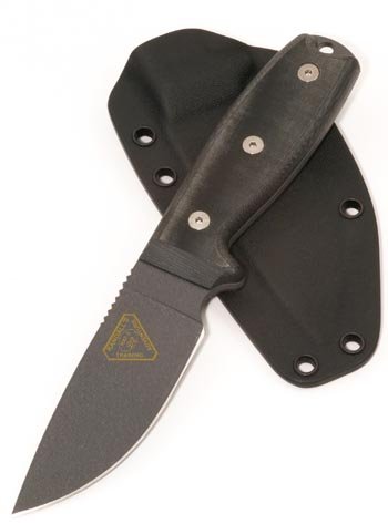 RAT-3 D2 Knife with Green Sheath 1095 8619